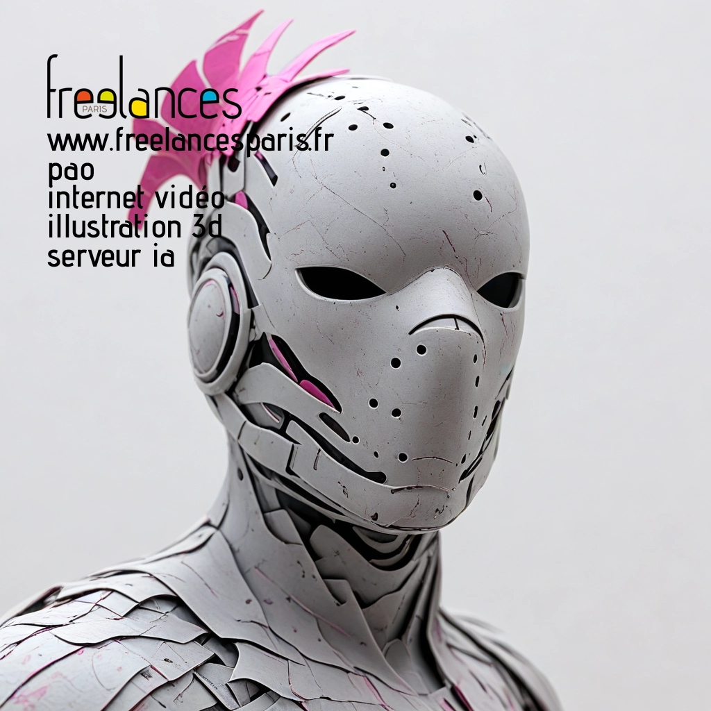 Pao mise en page internet vidéo illustration 3d serveur image IA générative AI freelance paris studio de création magazines BZVGXZ50